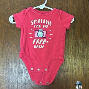 89 - Carter's Pink Baby Onesie